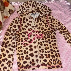 I.AM.GIA Kids Leopard Print Hoodie